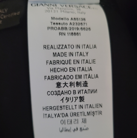 Versace fringe Leather jacket 56it NWT - Picture 13 of 15